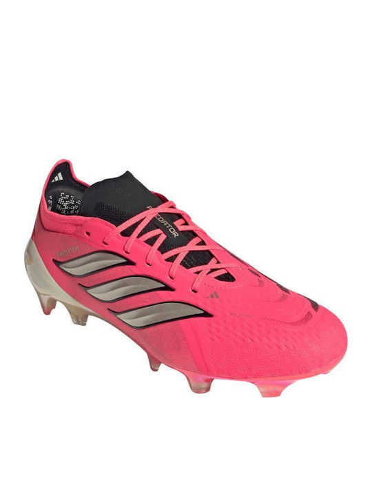 adidas Predator Elite Ποδοσφαιρικά Παπούτσια με Τάπες FG Ροζ