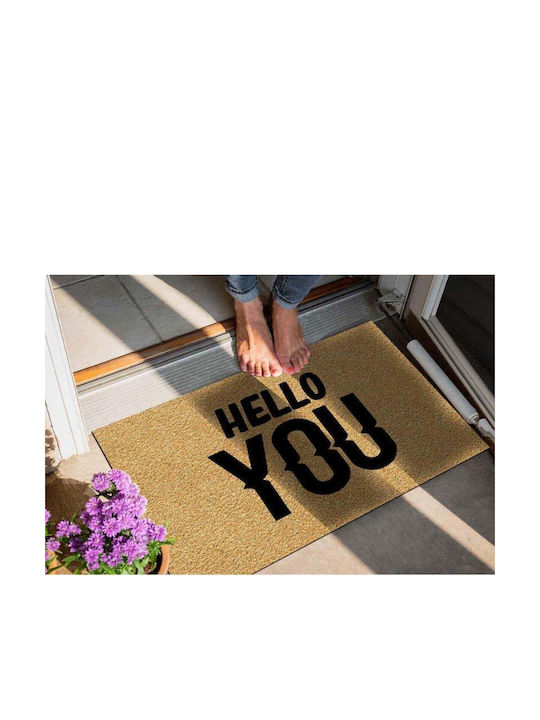 SteweHome Non-Slip Orange Doormat 70x45cm