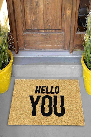 SteweHome Non-Slip Orange Doormat 70x45cm