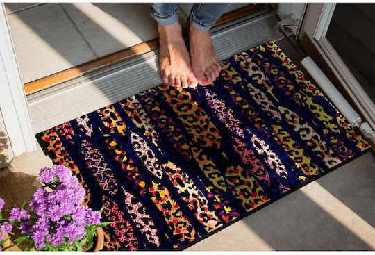 SteweHome Non-Slip Orange Doormat 70x45cm