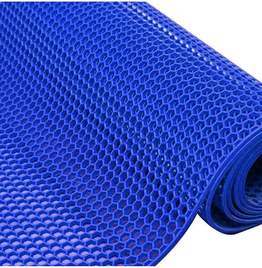 SteweHome Anti-Slip Bathtub Mat with Suction Cups Blue
