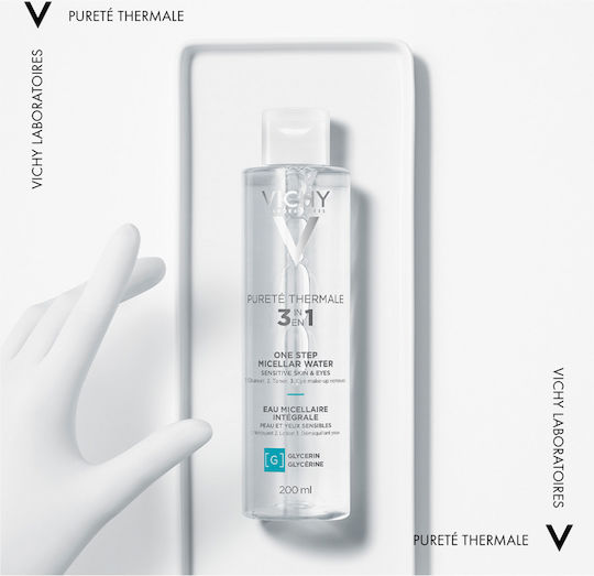 Vichy Purete Thermale Micellar Water Αφαίρεσης Μακιγιάζ Προσώπου & Ματιών 200ml