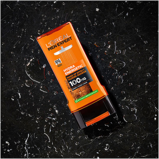 L'Oreal Paris Men Expert Hydra Energetic Gel de Duș pentru Bărbați cu Glicerină Hidratant 400ml