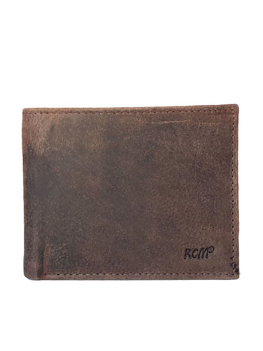 Leather Men's Wallet with RFID Brown