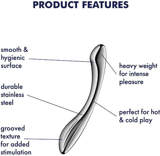 Satisfyer Pure Gravity 1 Dildo Ασημί