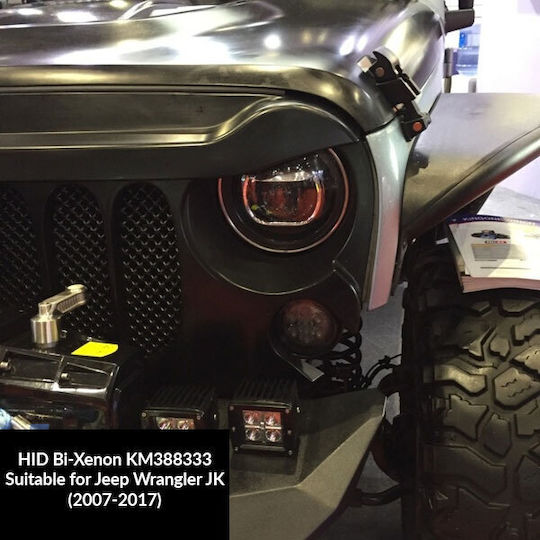 Hid Bi-xenon Προβολεις Jeep Wrangler Jk 2007-2017