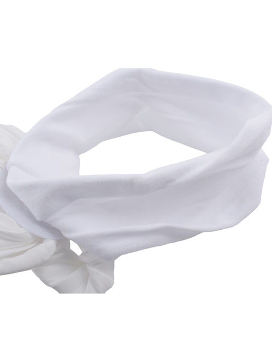 Brims and Trims Baby Headband In White Colour
