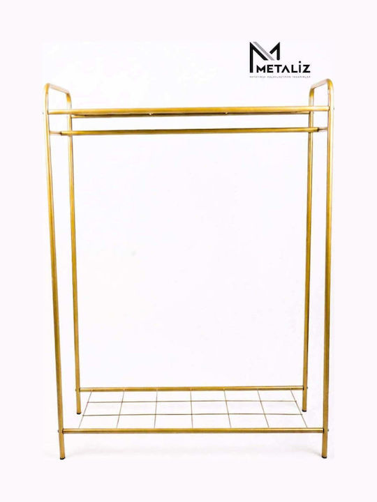 SteweHome Kleiderständer aus Metall Gold 98x135cm