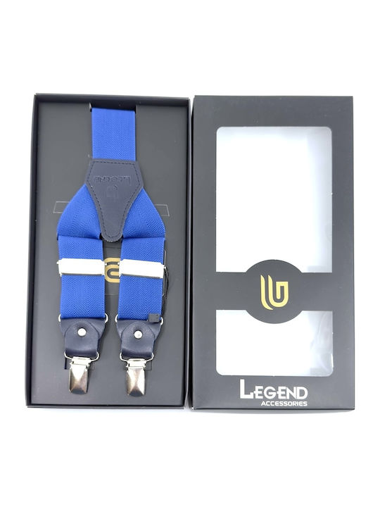 Еластични Мъжки Презрамки Синьо Роял 3,5см Legend Accessories Еластични Мъжки Презрамки Синьо Роял 3,5см Legend Accessories