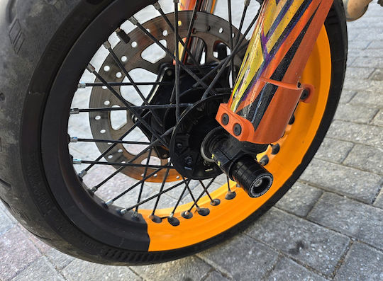 Protective Motorcycle Sliders Front Wheel Ktm 390 Smc R Enduro R Adventure R 2025-2026