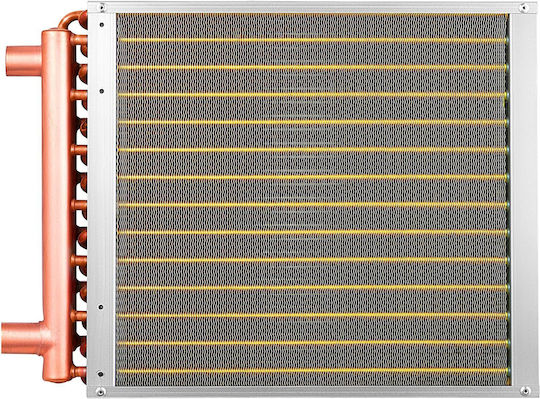 Vevor Water to Air Heat Exchanger 356 x 356 mm Copper Tubes Aluminum Fins 65,000 Btu Hydronic Systems Outdoor Wood Furnace Cpgshrq14incunhcl001v0