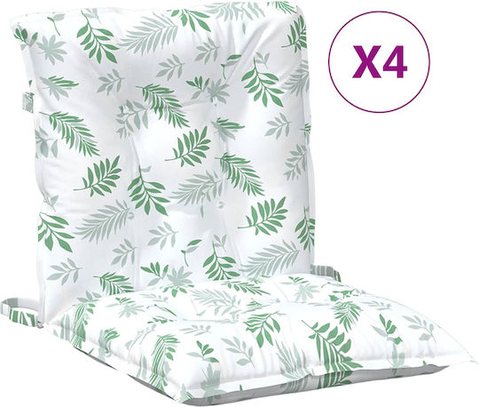 vidaXL Wasserdichtes Gartenstuhlkissen mit Rückenlehne aus Polyester 50x100cm