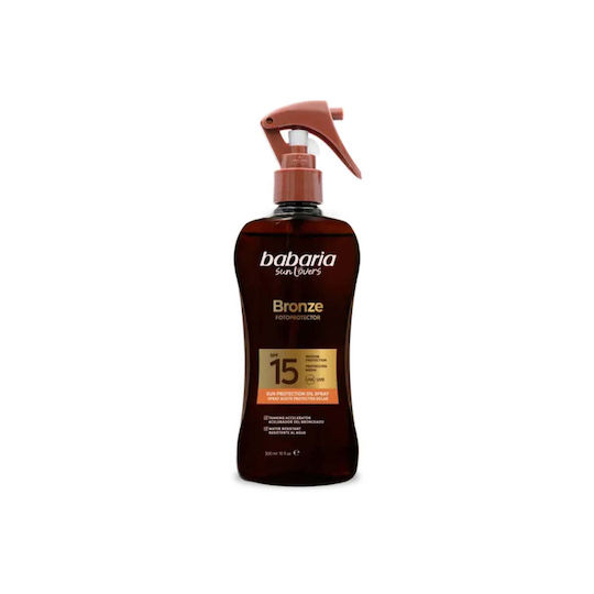 Babaria Protection Sunscreen Αδιάβροχο Αντηλιακό Λάδι SPF15 σε Spray 300ml