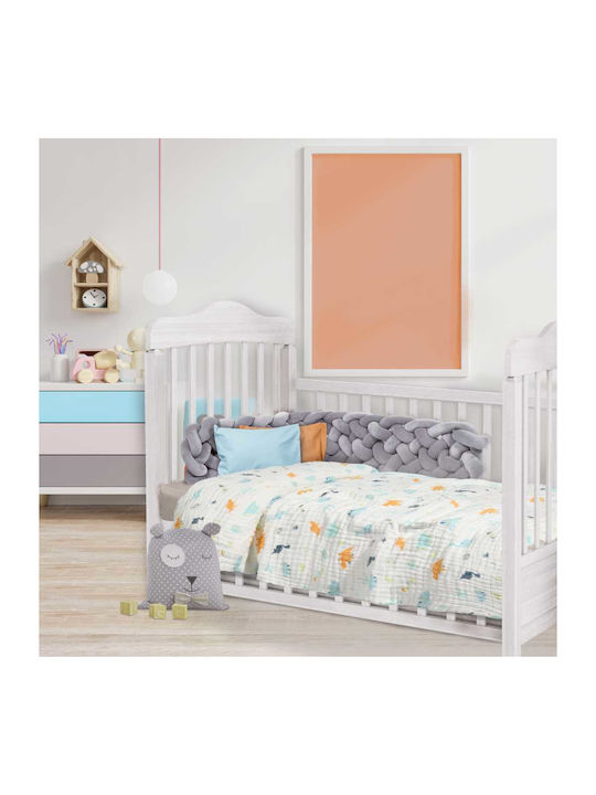 Das Home Babydecke Kinderbett Line Mehrfarbig 105x150cm