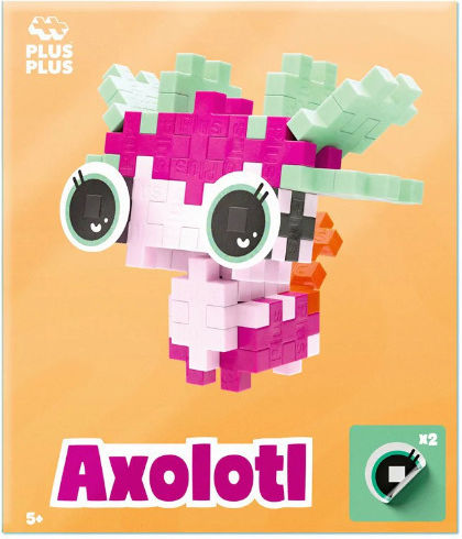 Plus Plus Cuburi de Construit Axolotl pentru 5+ Ani