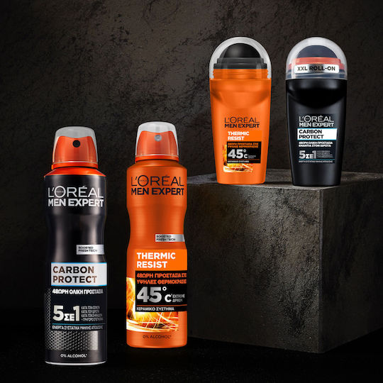 L'Oreal Paris Men Expert Carbon Protect 4 σε 1 Αποσμητικό 48h σε Spray 150ml