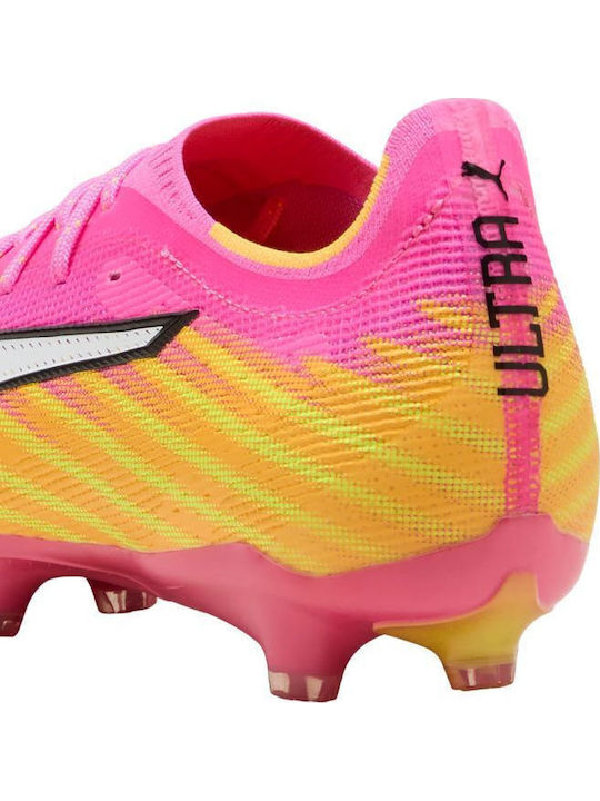 PUMA Ultra 6 Pro FG/AG Football Shoes with Cleats Pink