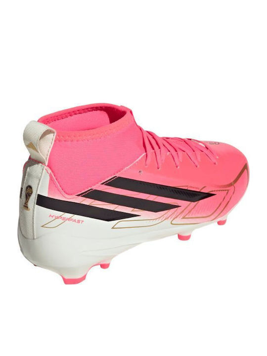 League FG Kids Soccer Cleats & Shoes Molded Pink