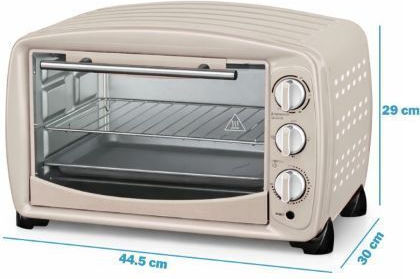 Akai Home Ηλεκτρικό Φουρνάκι 26lt Χωρίς Εστίες Μπεζ