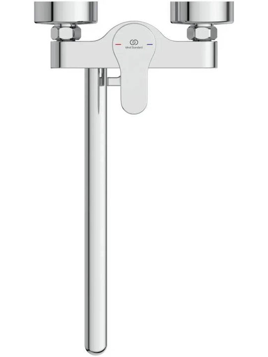 Ideal Standard Cerabase Миксер Батерия За Вана Сребриста