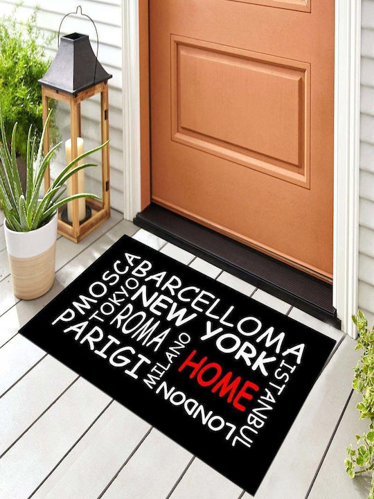SteweHome Non-Slip Orange Doormat 70x45cm