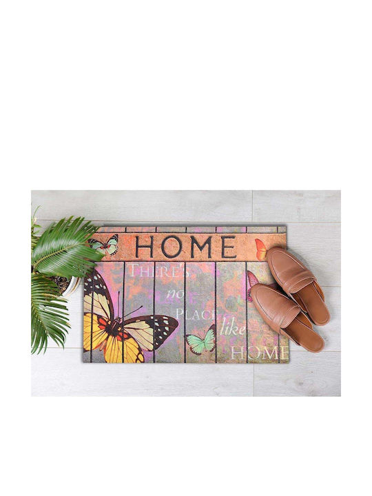 SteweHome Non-Slip Orange Doormat 70x45cm