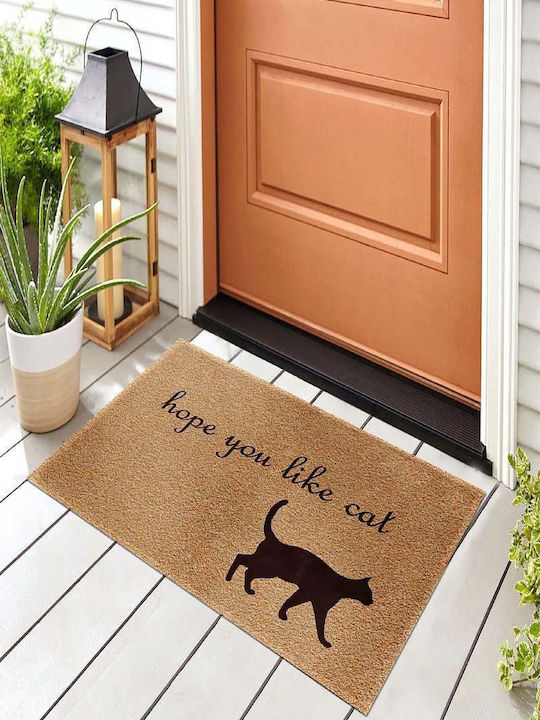 SteweHome Non-Slip Orange Doormat 70x45cm
