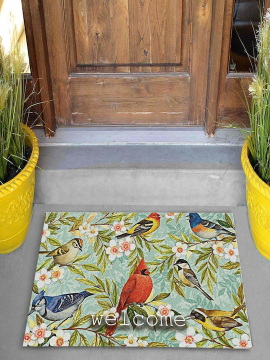 SteweHome Non-Slip Orange Doormat 70x45cm