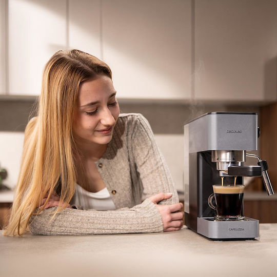 Cecotec Cafelizzia 690 Automatische Espressomaschine 1465W Druck 20bar Graue