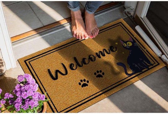 SteweHome Non-Slip Orange Doormat 70x45cm