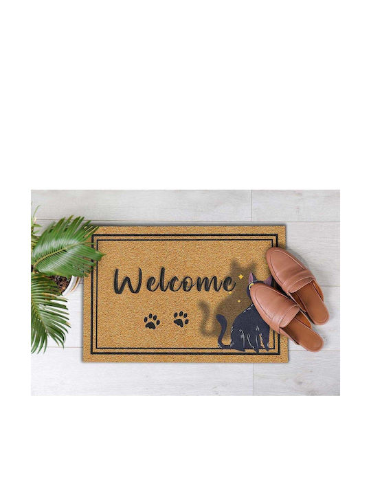 SteweHome Non-Slip Orange Doormat 70x45cm