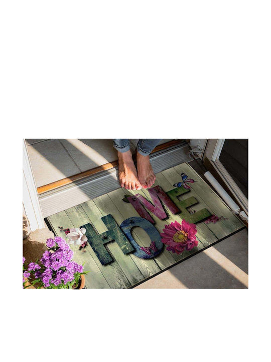 SteweHome Non-Slip Orange Doormat 70x45cm