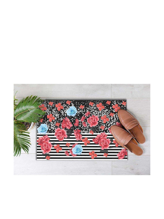 SteweHome Non-Slip Red Doormat 70x45cm