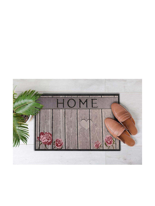 SteweHome Non-Slip Orange Doormat 70x45cm