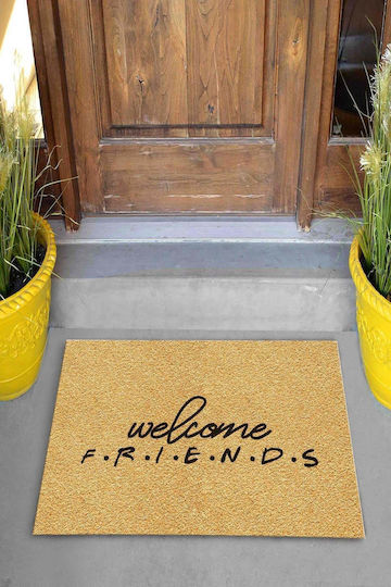 SteweHome Non-Slip Orange Doormat 70x45cm