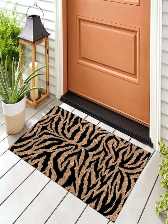 SteweHome Non-Slip Orange Doormat