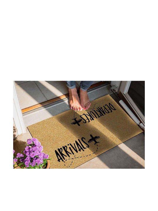 SteweHome Non-Slip Orange Doormat