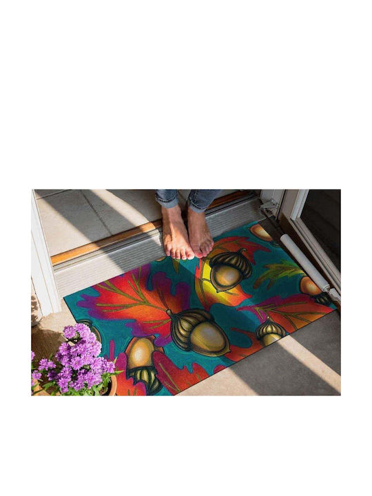 SteweHome Non-Slip Orange Doormat