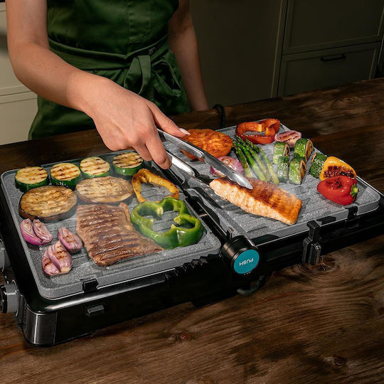 Cecotec Rock’nGrill Τοστιέρα Γκριλιέρα με Αποσπώμενες Πλάκες 2200W Μαύρη