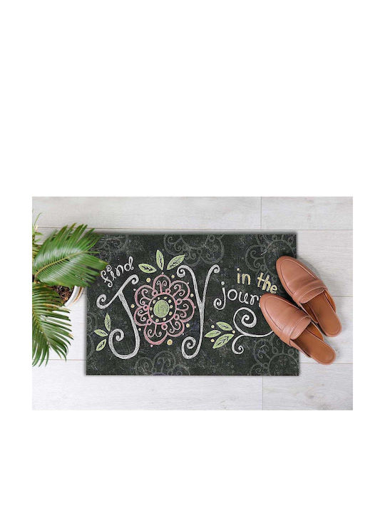 SteweHome Non-Slip Orange Doormat
