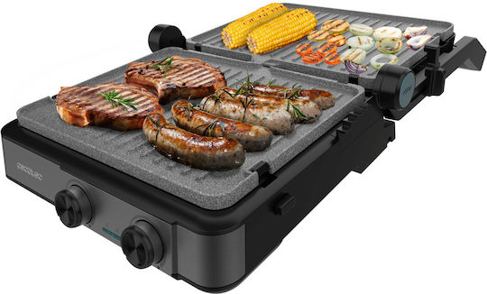 Cecotec Rock’nGrill Τοστιέρα Γκριλιέρα με Αποσπώμενες Πλάκες 2200W Μαύρη