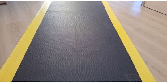 Stewehome Covoraș Izolator Din Cauciuc Cu Dungă Galbenă Dreptunghiular 100x60 Cm