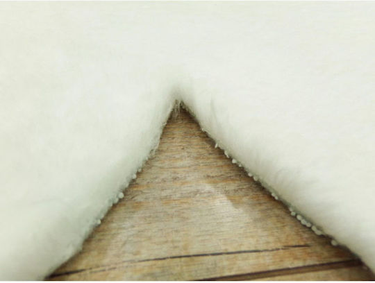 SteweHome Non-Slip Rectangular White Rug 60x100cm