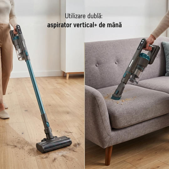 Heinner HSVC-PB300GR Rechargeable 2 in 1 Stick and Handheld Vacuum 25.9V Green/Anthracite Gray