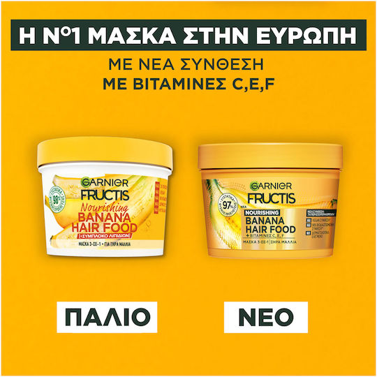 Garnier Fructis Hair Food Banana Hair Mask for Hydration 400ml