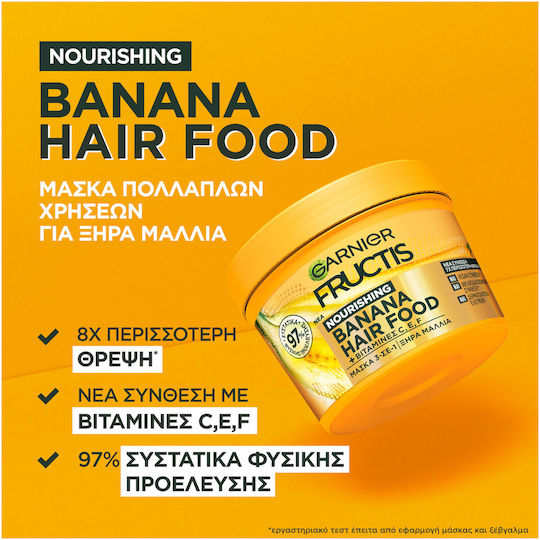 Garnier Fructis Hair Food Banana Hair Mask for Hydration 400ml