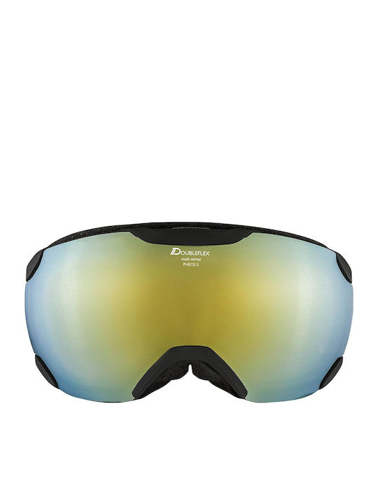 Alpina Pheos Hicon Ski- & Snowboardbrille Erwachsene Gray mit Linse Spiegel in Grün Farbe