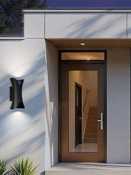 Vivalux Wall-Mounted Outdoor Ceiling Lamp LED IP65 10W with Adjustable White Light 10x20x8cm