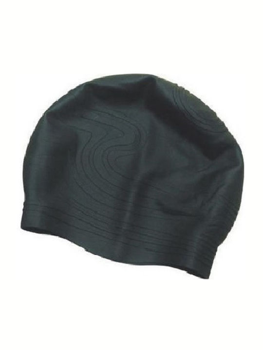 AMILA Silicone Adults Swimming Cap Black