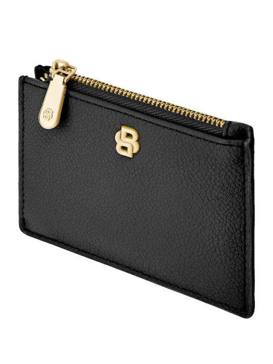 Leather Men's Card Wallet Black
